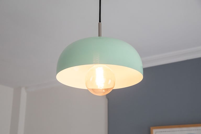 bright white ceiling light