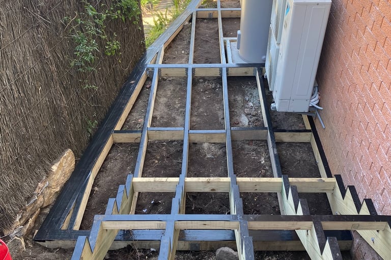 Professional Sydney Outdoor Decking in construction