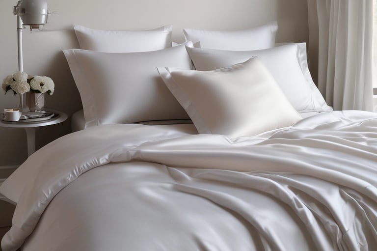 white textile on black textile