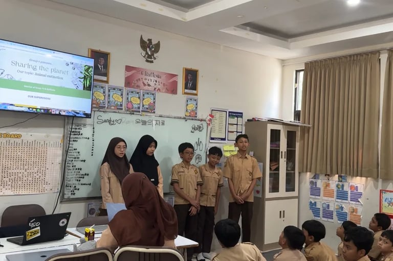 kegiatan presentasi murid