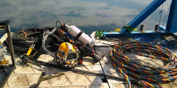 Leitungsverlegung Seekabelverlegung Unterwasser