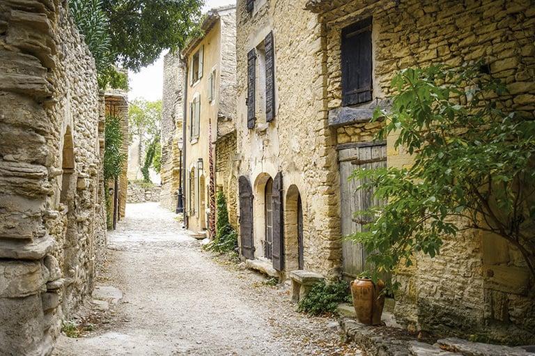 Small streets of Gordes village Provence