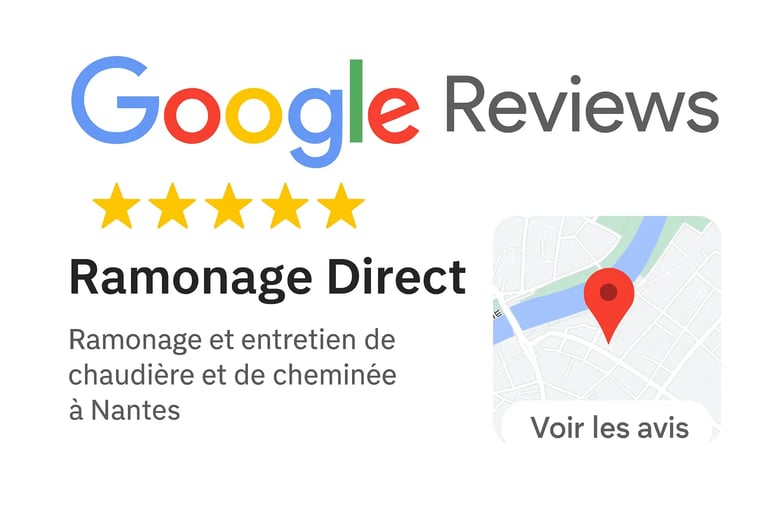 Avis clients Google Ramonage Direct Nantes - Note 5 étoiles