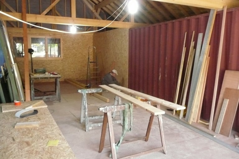 Aménagement de l'atelier
