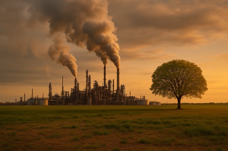 refinería-cambio climático-sostenibilidad