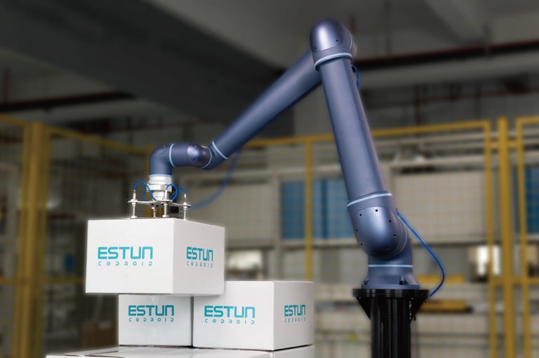 Estacion de paletizado ESTUN con robot colaborativo