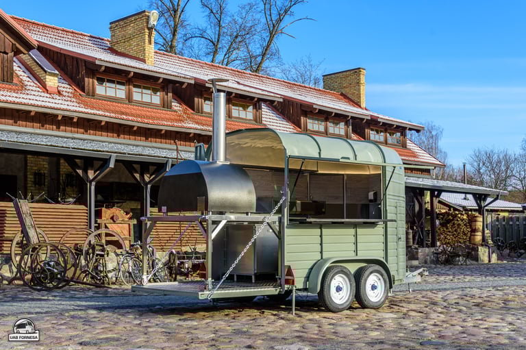 Maisto priekabų, food trailers gamyba ir įrengimas