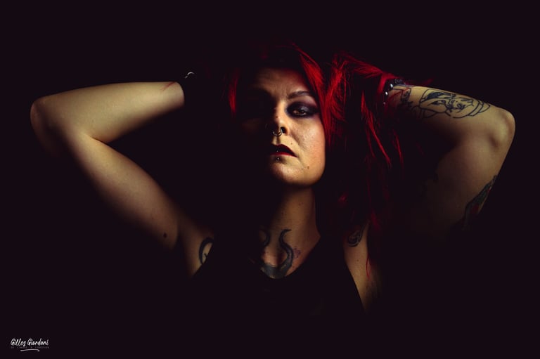 Portrait clair obscur en Vaucluse par Gilles Giordani