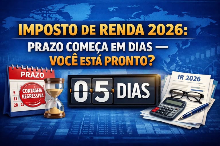 🧾 Imposto de Renda 2026: Prazo Começa em Dias — Você Está Pronto?