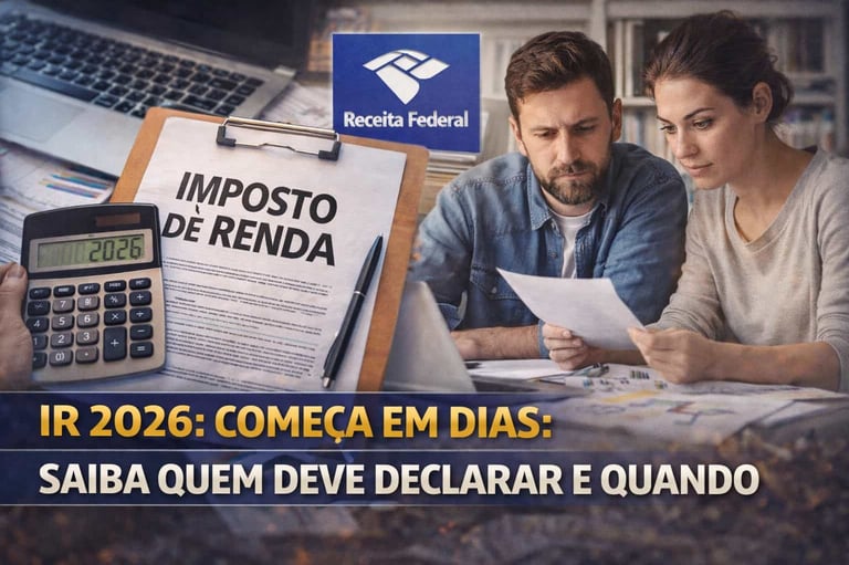 IR 2026 Começa em Dias: Saiba Quem Deve Declarar e Quando