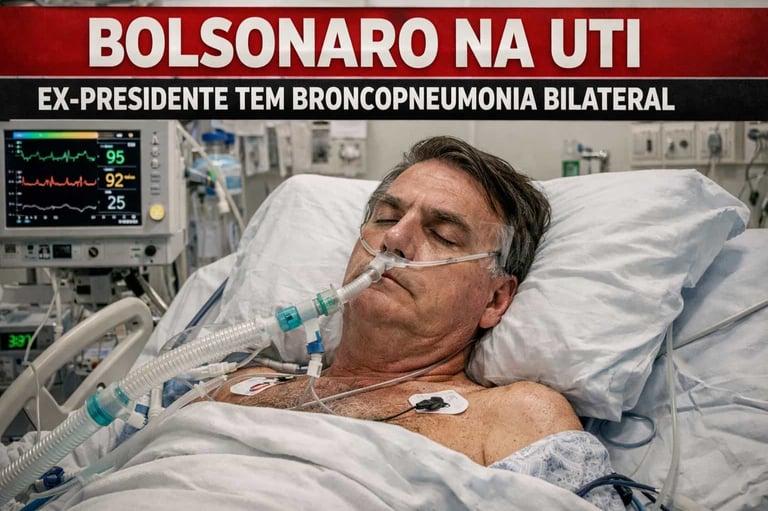 Bolsonaro na UTI: Ex-Presidente Tem Broncopneumonia Bilateral