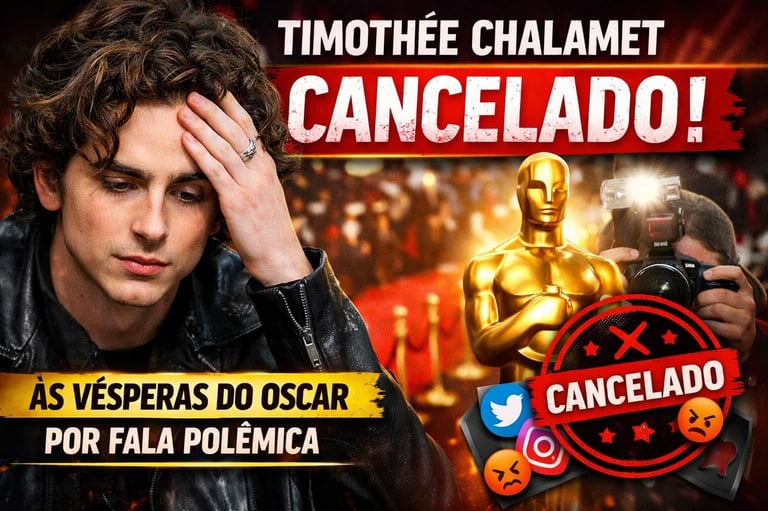 Timothée Chalamet "Cancelado" às Vésperas do Oscar por Fala Polêmica