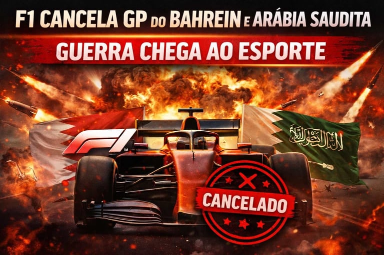 F1 Cancela GP do Bahrein e Arábia Saudita: Guerra Chega ao Esporte