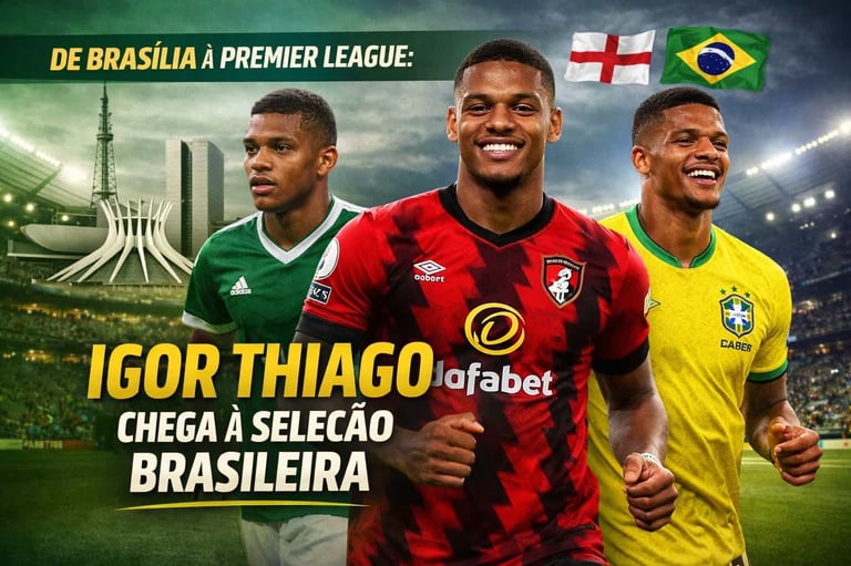 De Brasília à Premier League: Igor Thiago Chega à Seleção Brasileira