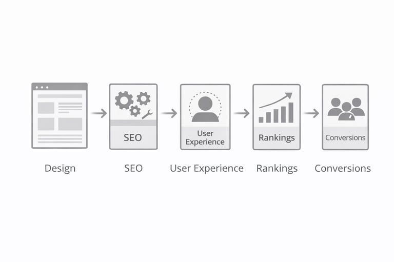 SEO web design process that improves rankings and conversions
