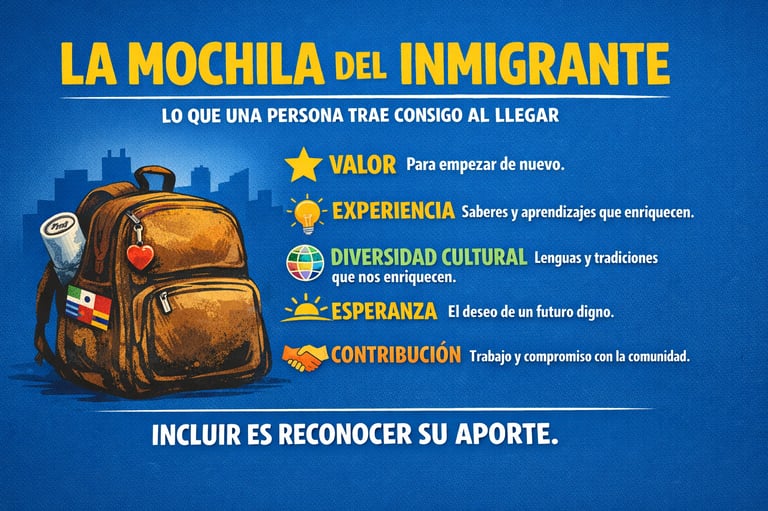 La mochila del inmigrante