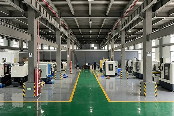 Professional CNC machining workshop for high-precision titanium alloy components