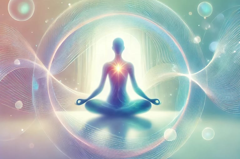 homme zen en position de méditation les bienfaits du Reiki
