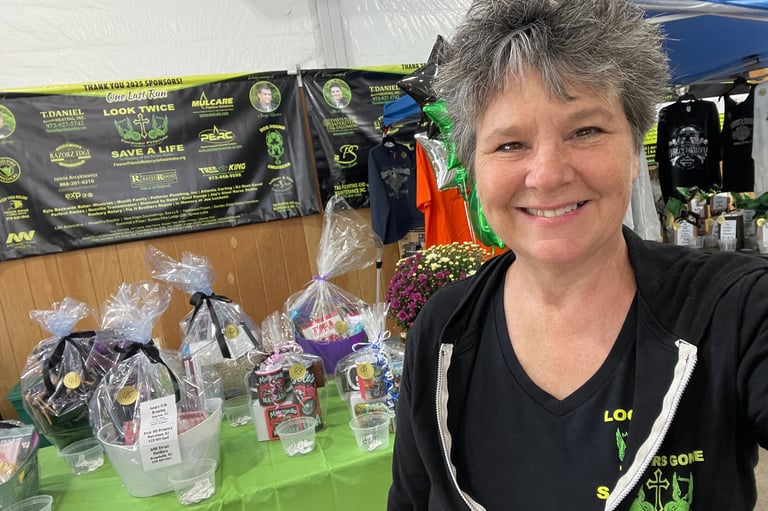 Forever Friends Motorcycle Awareness Bike Run volunteer, Deborah Poust Johnson.