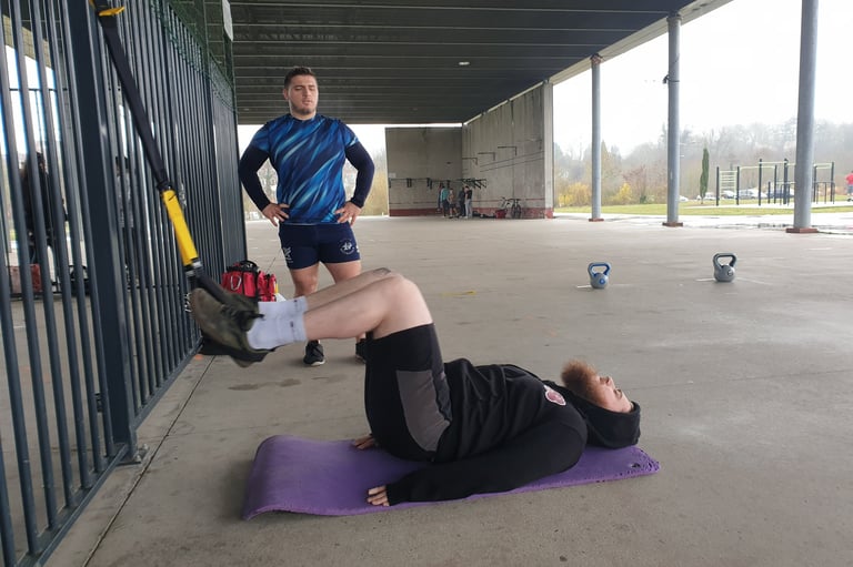 TRX gainage ischios jambiers