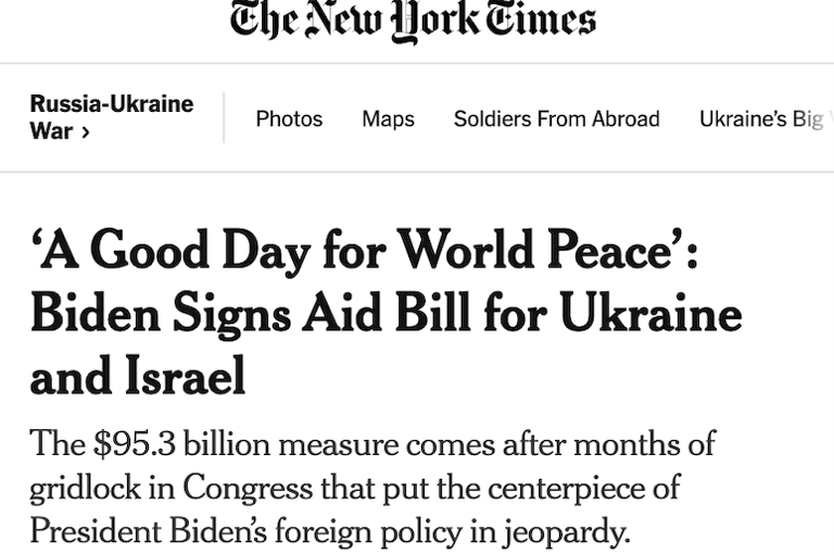 NYT Aid Bill