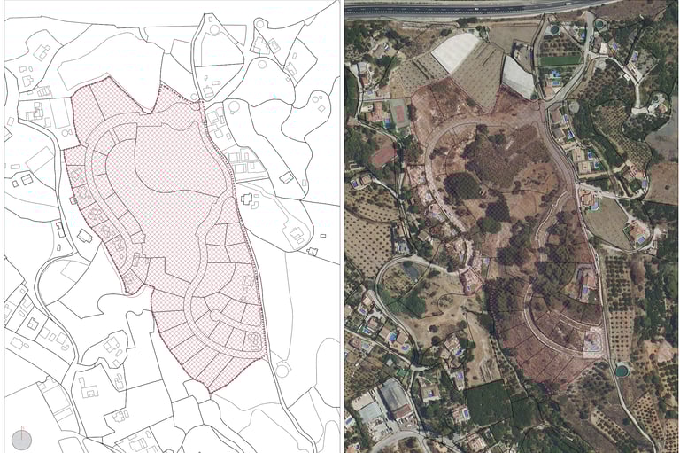 Reparcelación urbanización La Exótica