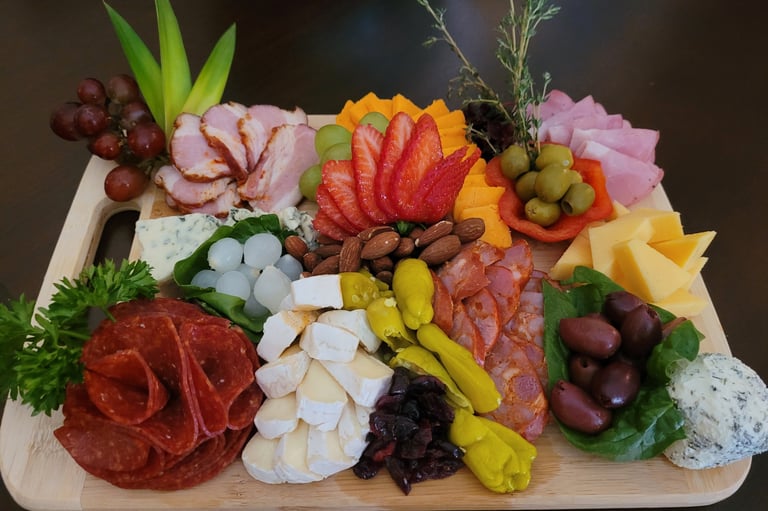 Artisanal charcuterie and grazing boards for events in Whitby and ajax.