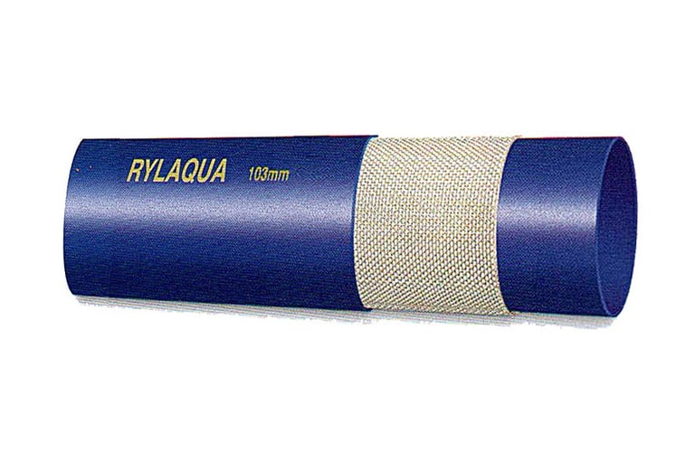 Manguera Plana PVC para impulsión de agua con refuerzo textil de poliéster.