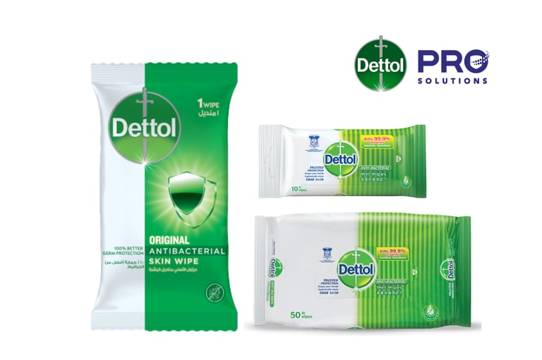 Dettol Pro Solution Wet Wipes Single Wipes