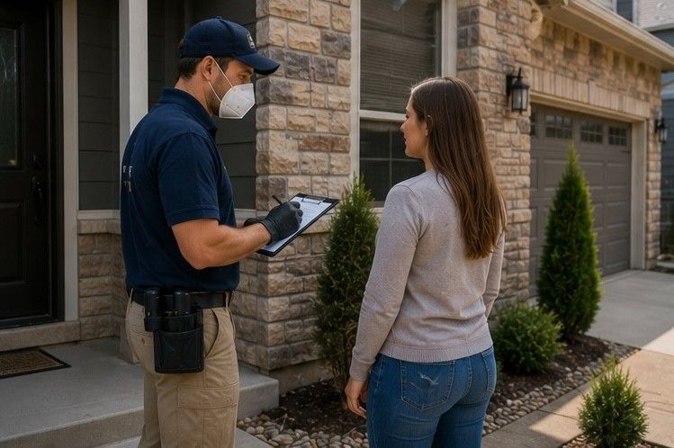 Front Range Mold Remediation certified technician providing mold inspection services to Briargate Colorado Springs