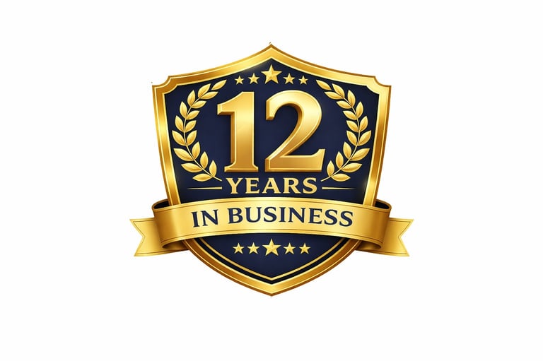  12 years in business.
