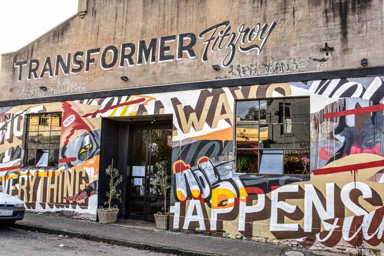 Transformer restaurant in Fitzroy, Melbourne