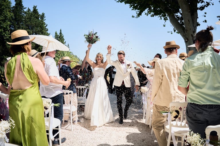cérémonie de mariage au chateau Robernier