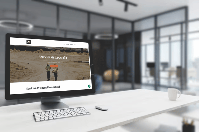Diseño web realizado por webdalajara al Ing. Manuel Cabrera en su empresa de Topografia