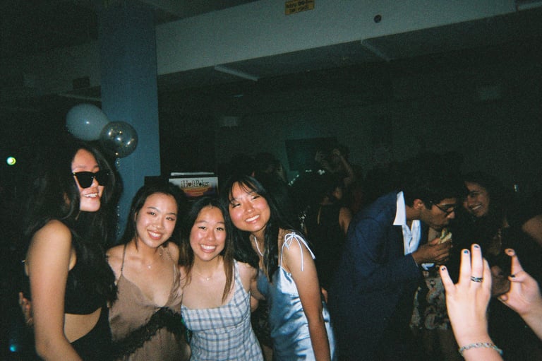 Lovetteers pose for a classy picture at Casino Night