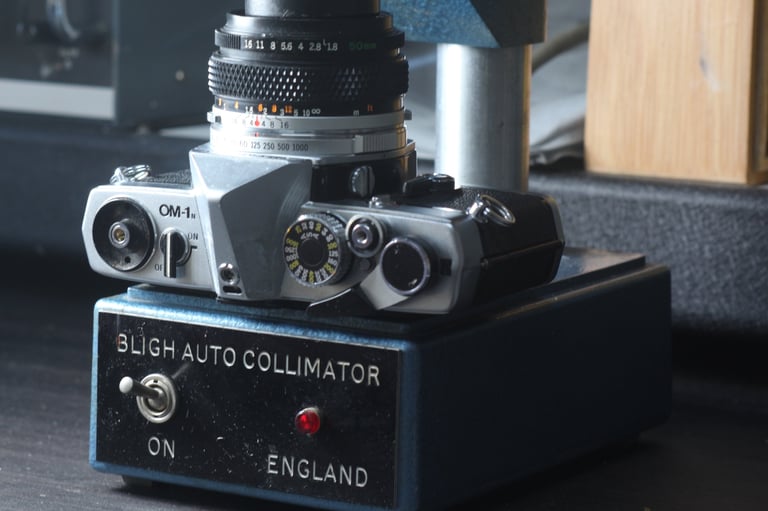 Camera being recalibrated