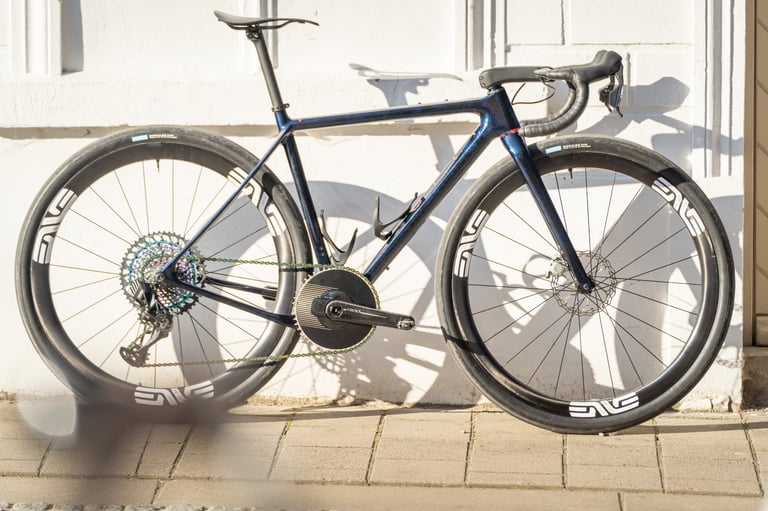 a gravel bike OPEN UPPER custom painted with ENVE and SRAM components