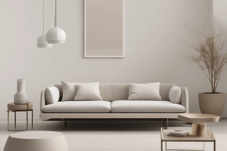 Bright living room with modern inventory