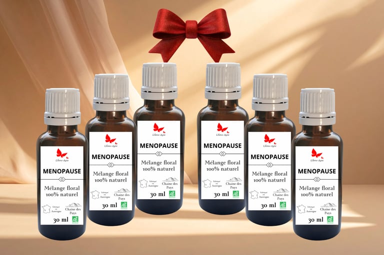 Offre cure de 6 mois mélanges floraux pour un équilibre durable, création Sylvie Salvazes.