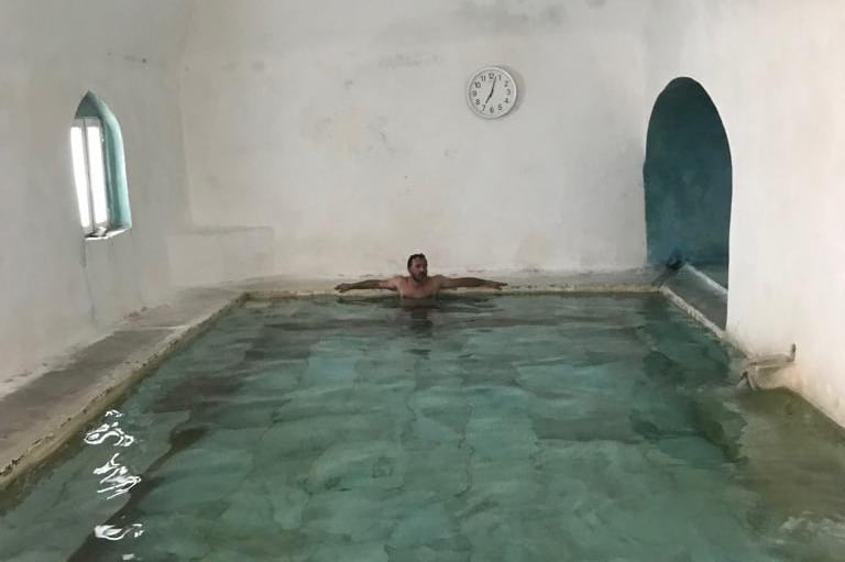 Intérieur des Thermes du golfe de Gera - Lesbos - Grèce