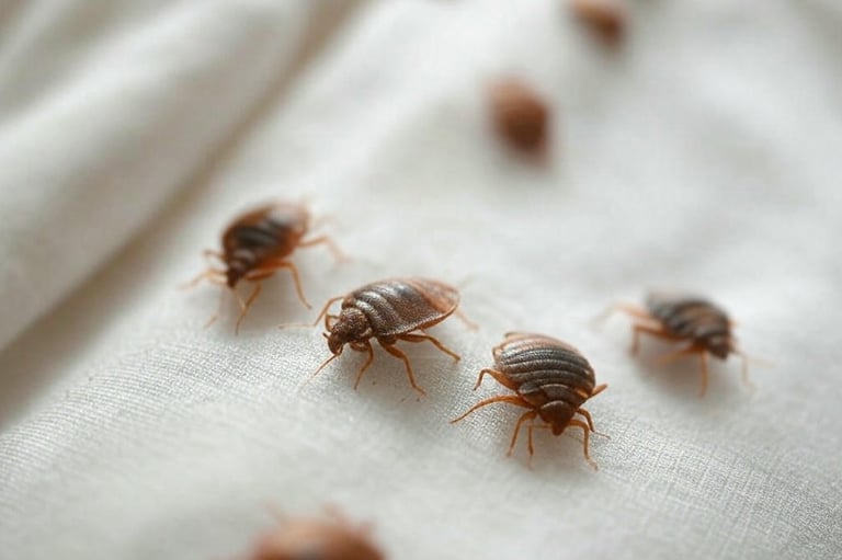 Punaises de lit sur un matelas