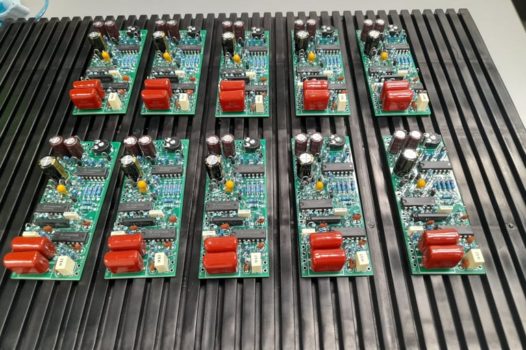 a selection of some of our Medium Volume high mix at prewiring stage