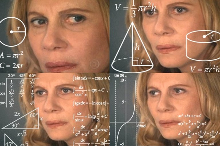 a woman with a triangle shaped triangle with a picture of a woman's face