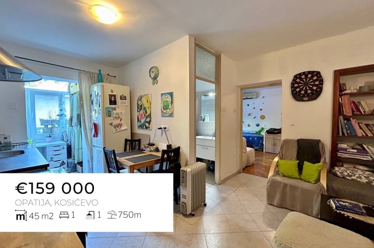 apartment in opatija with balcony