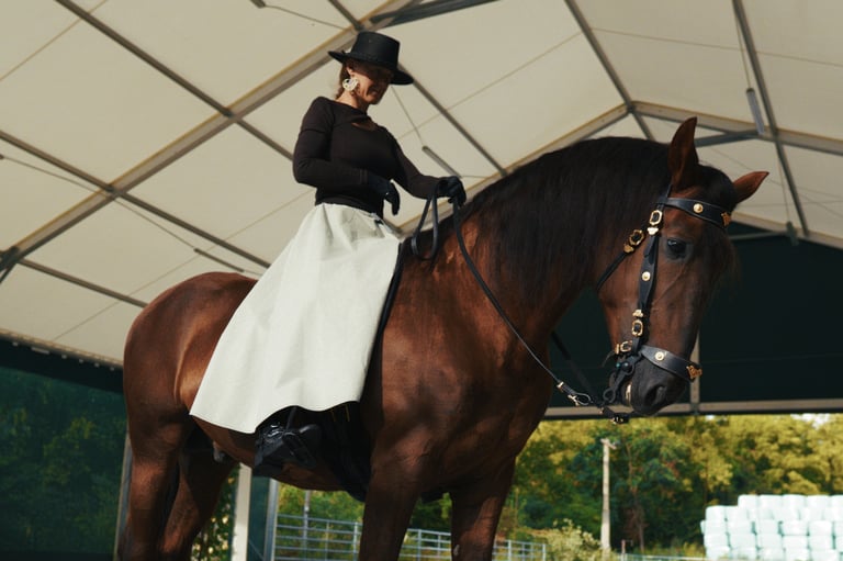 grey winter horse riding skirt chapskirt by equimovex