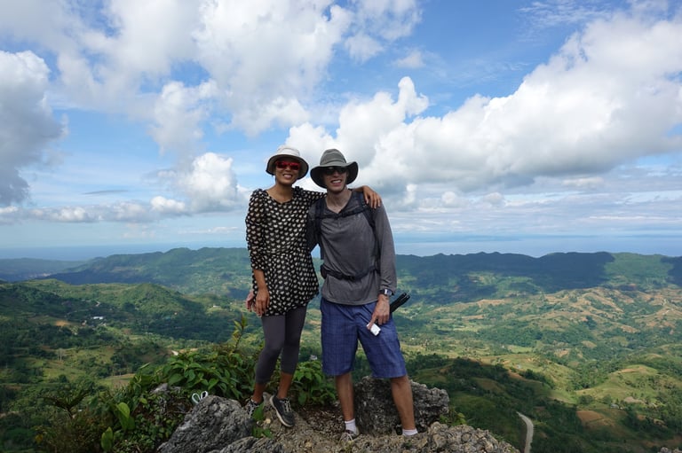 Enjoying the views from the Peak