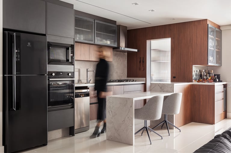Living integrado - MS Arquitetura