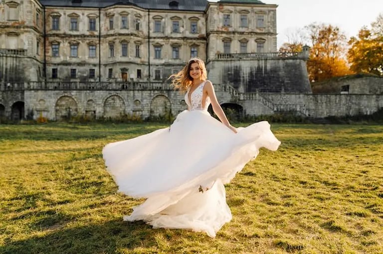 belle mariee portant robe mariee
