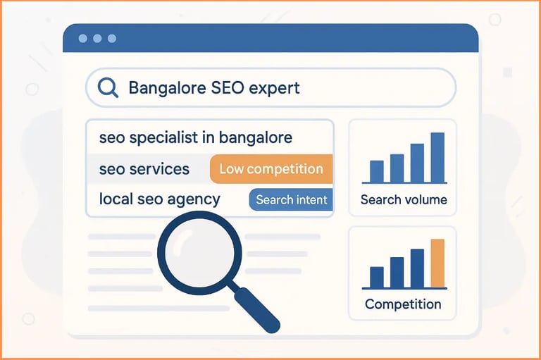 graphic image of keyword research