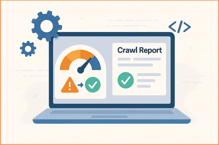 visual representation of crawl report